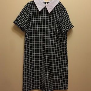 ✨NEW✨ Black and White Collared Dress
