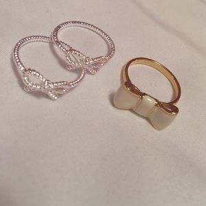 Bowtie Ring & Earrings bundle
