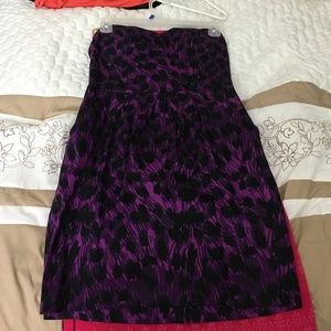 Purple leopard dress