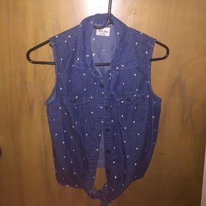 Jean button up