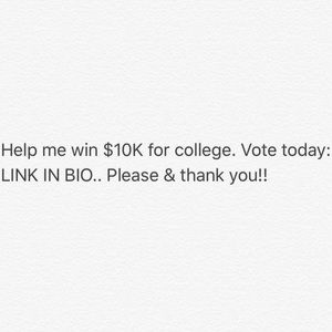 PLEASE HELP ME WIN SCHOLARSHIP goo.gl/TzoGKT