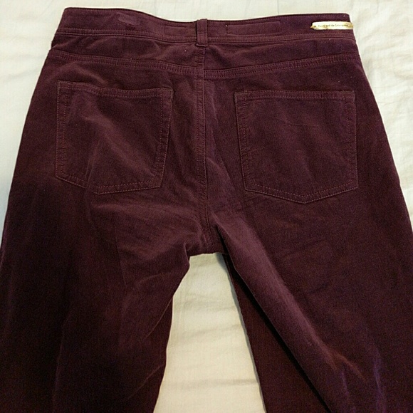 Maroon corduroy stretchy pants - Picture 3 of 3