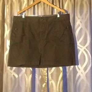 NWOT Olive khaki Mini Skirt