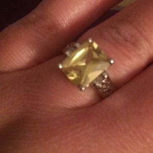Lia Sophia Square Peridot Ring