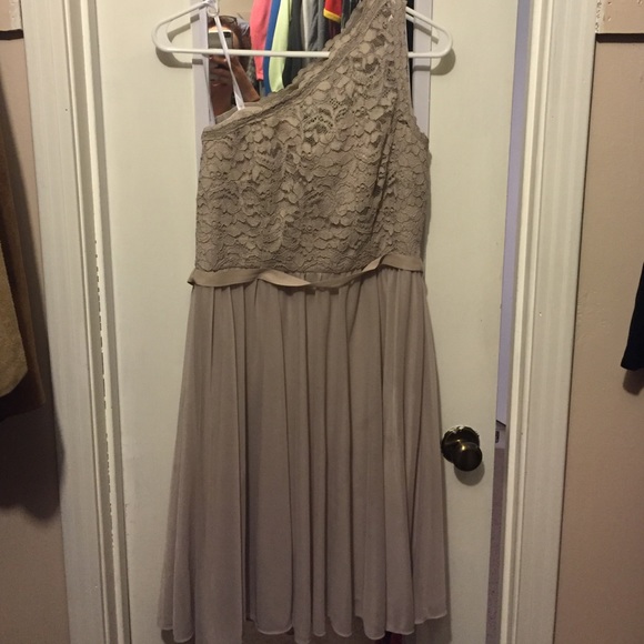David's bridal nude dress.
