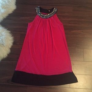 Jeweled Hot Pink Dress