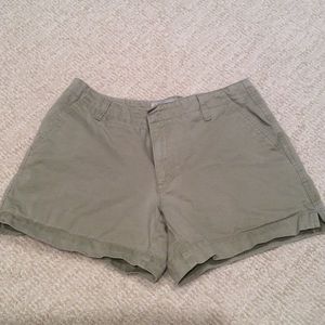 Light Olive Cotton shorts