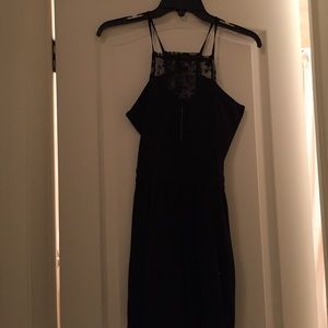 Asos Black romper with lace detail