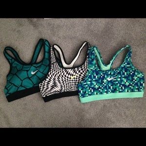 Set of 3 Nike Dri-Fit Sports Bra