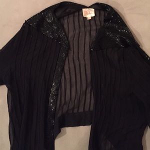 Parker Black Beaded Bolero