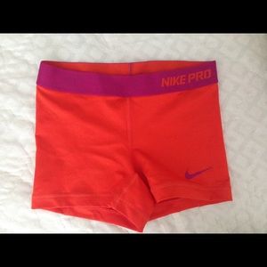 Nike Pro spandex shorts size