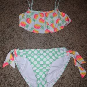 ADORABLE Neon pineapple bathing suit!