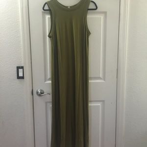 Olive maxi dress