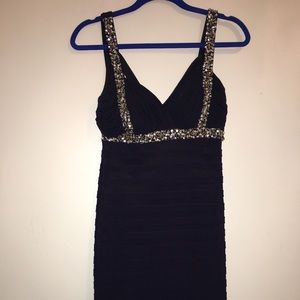 Navy Blue Party Dress