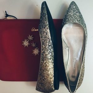 Zara Glitter Ombré Flats