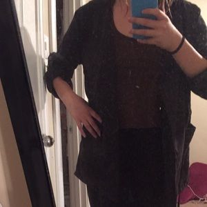 Lightweight black trench coat