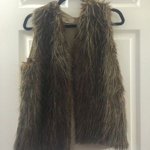 Faux fur vest