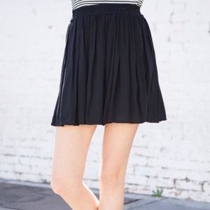Black flowy brandy Melville skirt