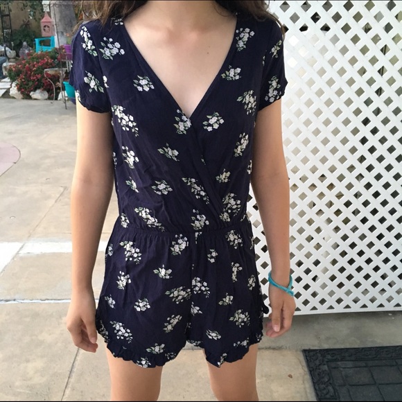 cotton lightweight floral romper