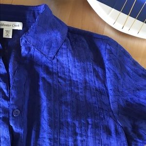 Coldwater Creek blue blouse