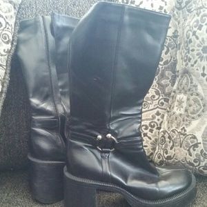 Black engineer type boot