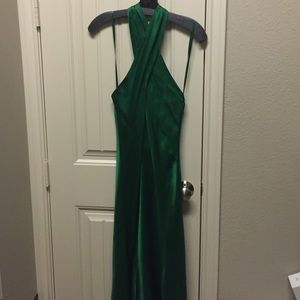 Emerald green formal dress
