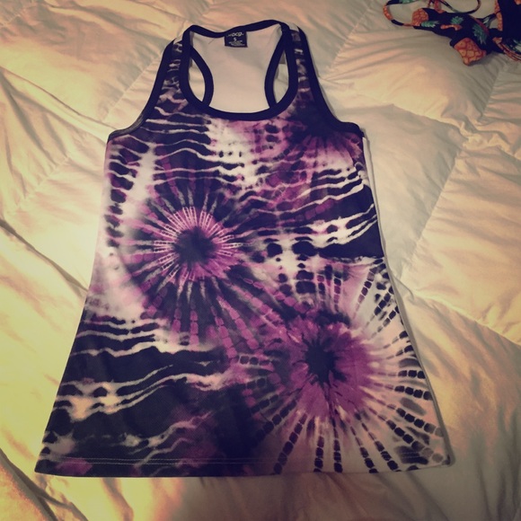 BCG tie dye workout razor back