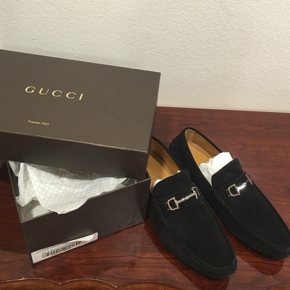 mens black suede drivers