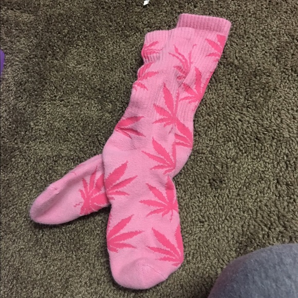 Pink huf socks