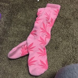 Pink huf socks