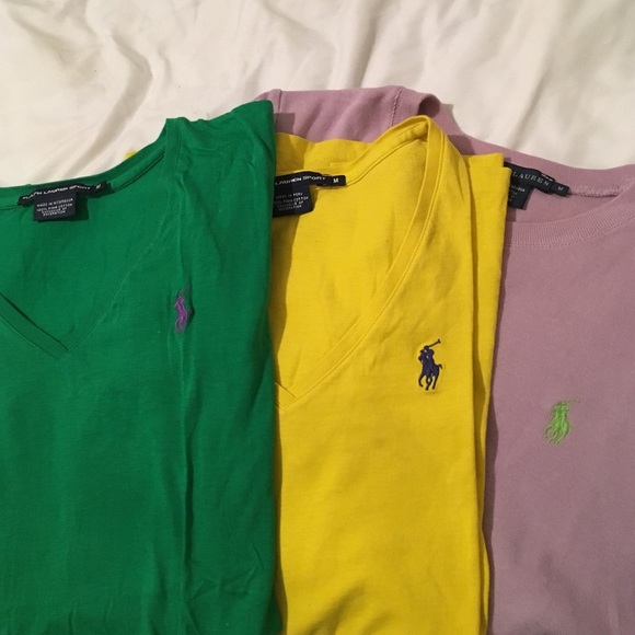 Fit like smalls. Polo t shirts.