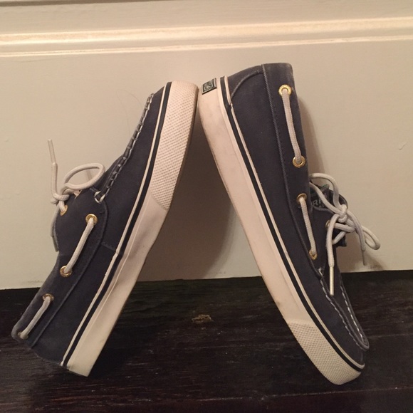 Navy blue sperrys size 7.5 - Picture 3 of 3