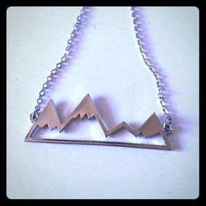 Mountain Necklace Silver