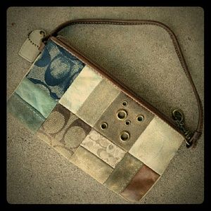 Vintage couch wristlet