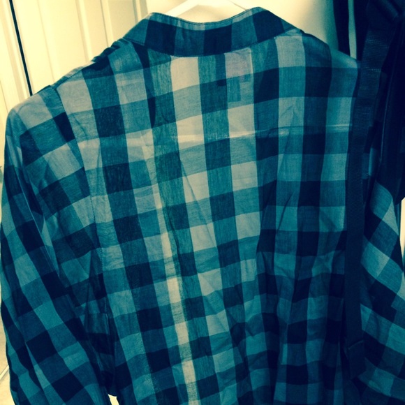 BeBe black and white button down - Picture 3 of 3