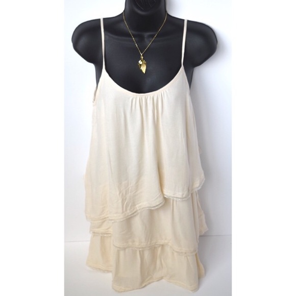 Today Only! NEW ivory dress with lace details - Picture 3 of 3