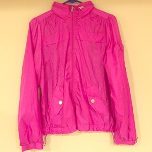 Aerie Fit Fuschia Windbreaker/Rain Jacket