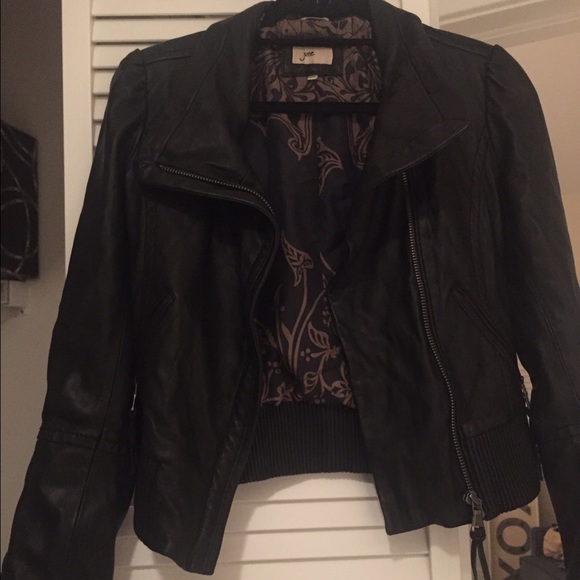 Black Leather Moto jacket.
