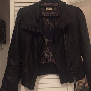 Black Leather Moto jacket.