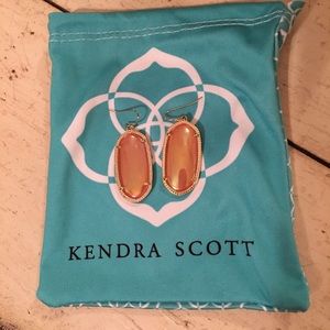 Kendra Scott Elle earrings in iridescent coral