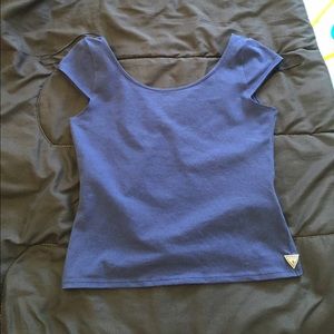 GUESS navy crop top