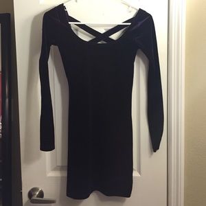 Wet Seal Velvet Bodycon Dress