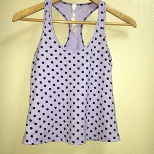 Lululemon Cool Crop Polka Dot Racerback Top