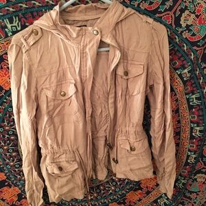 Nude anorak jacket.