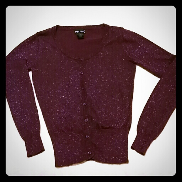 Purple cardigan