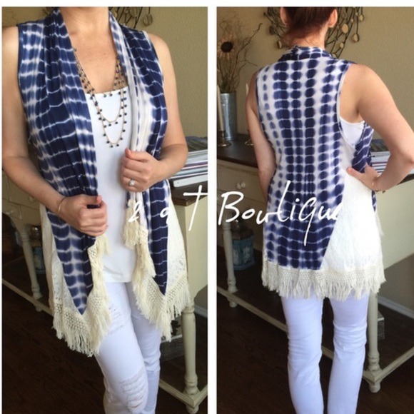 Tie-dye fringe cardigan - Picture 2 of 2