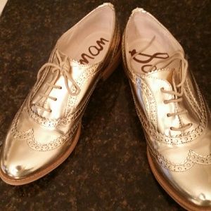 Sam Edelmen Gold Oxfords