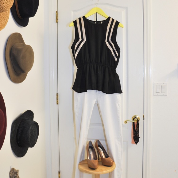 Blouse with Graphic Detailing
