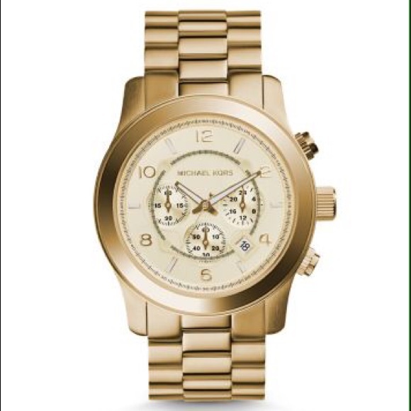 !! Michael Kors Oversized Gold Runway Watch!!🌞
