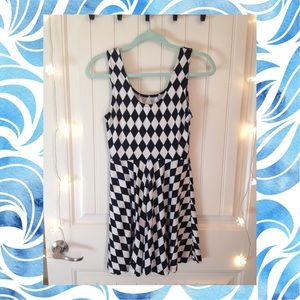 Black & White Checkered Forever 21 Dress